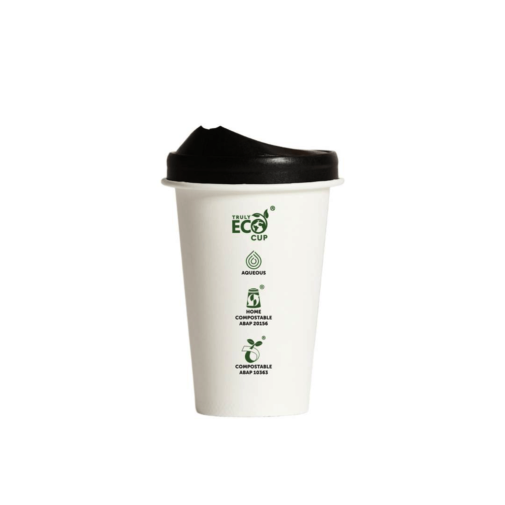10oz Truly Eco® Aqueous Single Wall Paper Cup White - 1000/CTN - TEM IMPORTS™