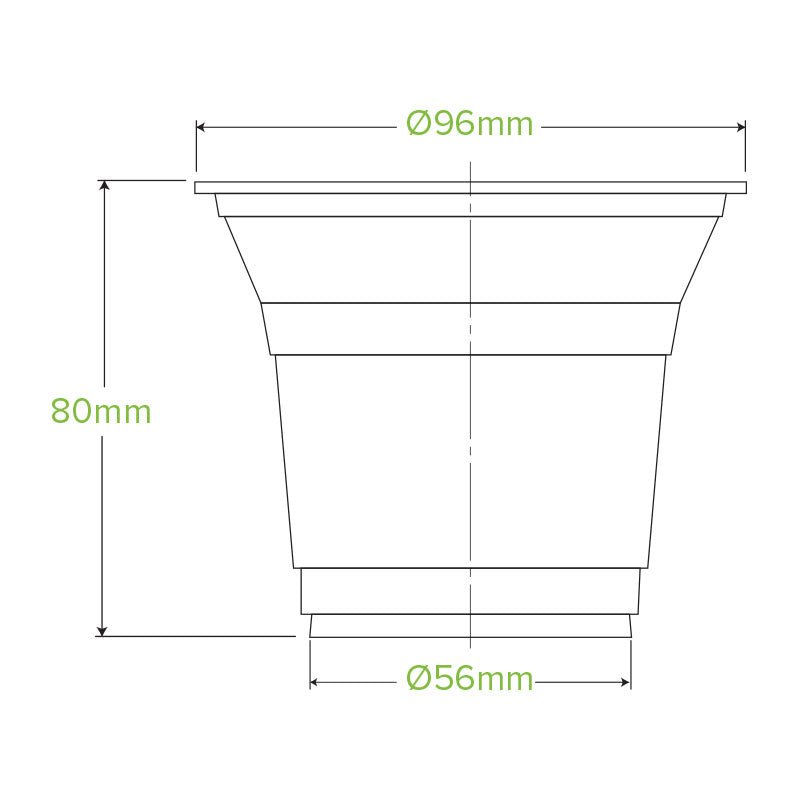 10oz/300mL (96mm) Clear PET BioCup - 1000pcs/ctn - TEM IMPORTS™