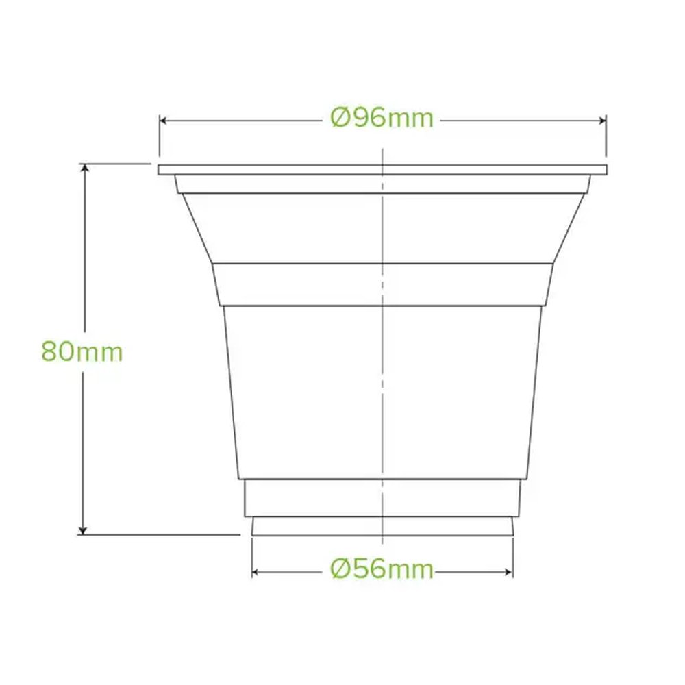 10oz/300mL Clear (96mm) PET Unbranded BioCup - 1000/CTN - TEM IMPORTS™