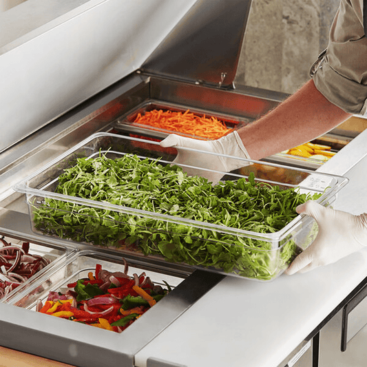 1/1 Full Size Clear Polycarbonate Food Pan - 100mm - TEM IMPORTS™