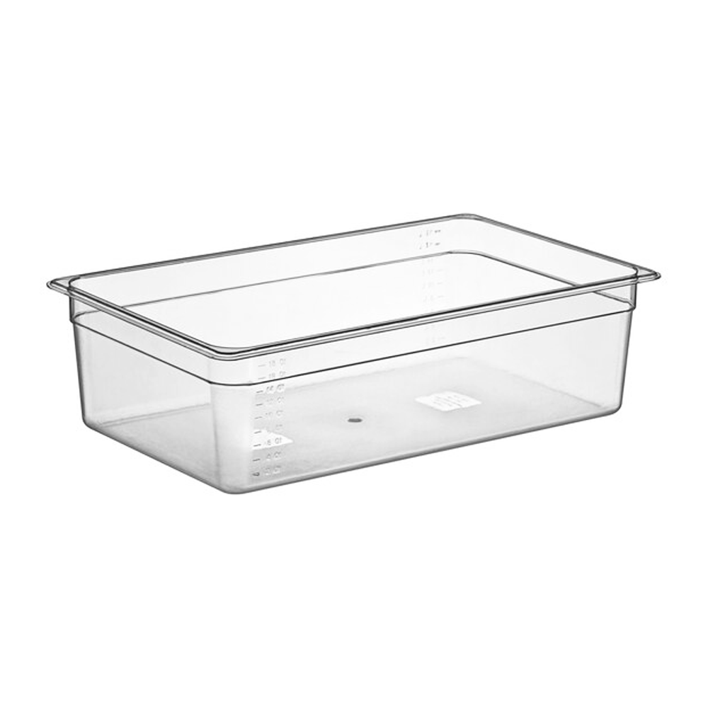 1/1 Full Size Clear Polycarbonate Food Pan - 150mm - TEM IMPORTS™