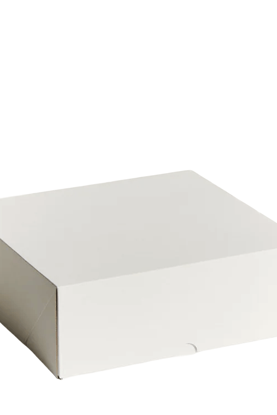 11" Inch Easy Fold White Corrugated Cake Box - 50/CTN - TEM IMPORTS™