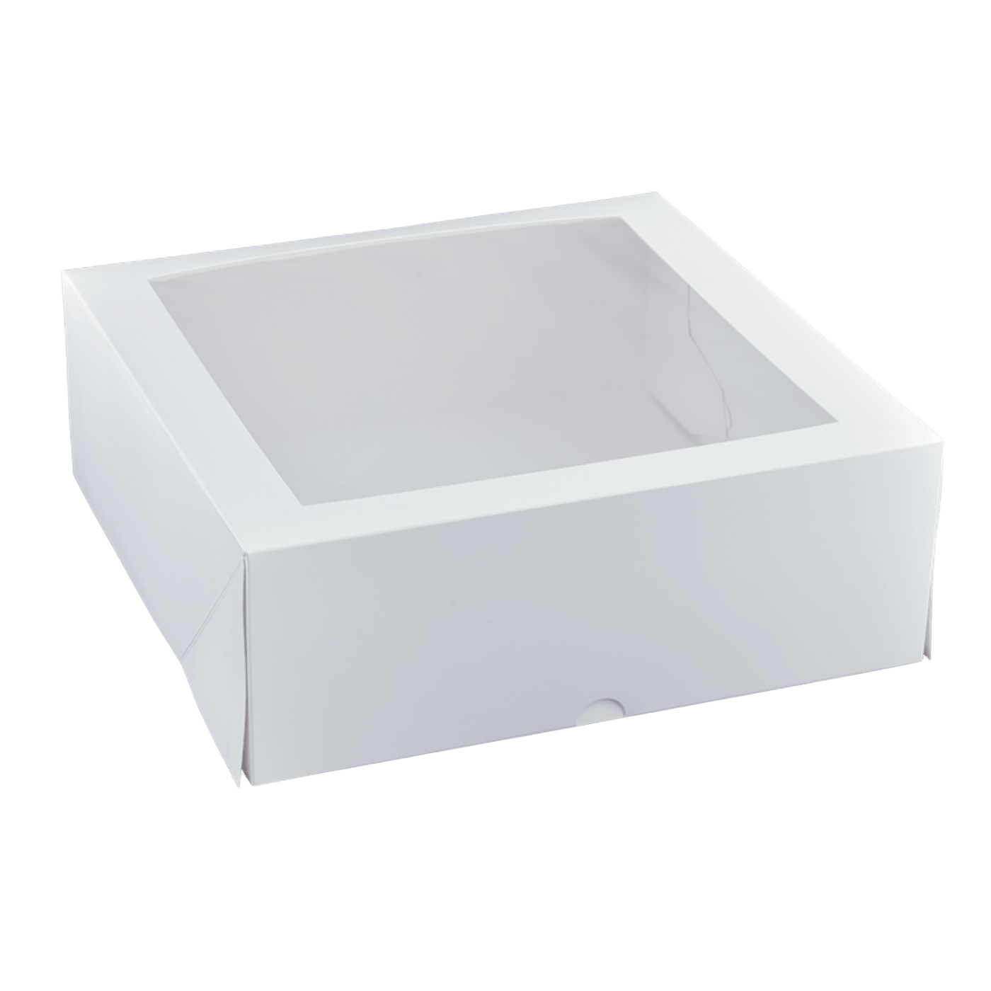 11 Inch Square Patisserie White Window Box - 100/CTN - TEM IMPORTS™