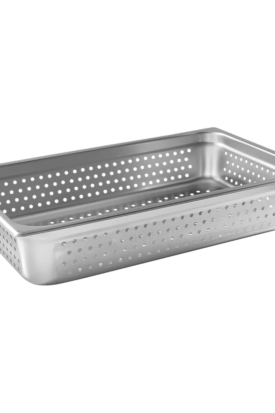 1/1 Size Anti - Jam Gastronorm Perforated Steam Pans - 100mm - TEM IMPORTS™