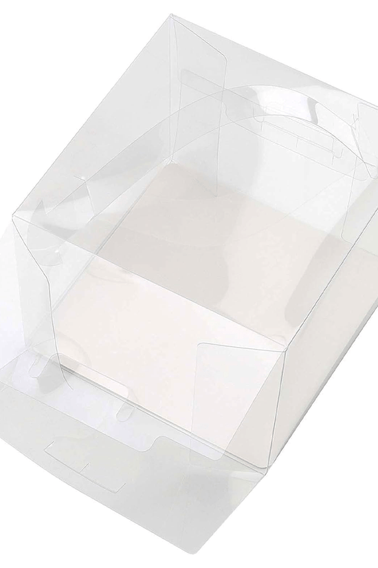 110x110x110mm Clear Square Box With Handle - TEM IMPORTS™