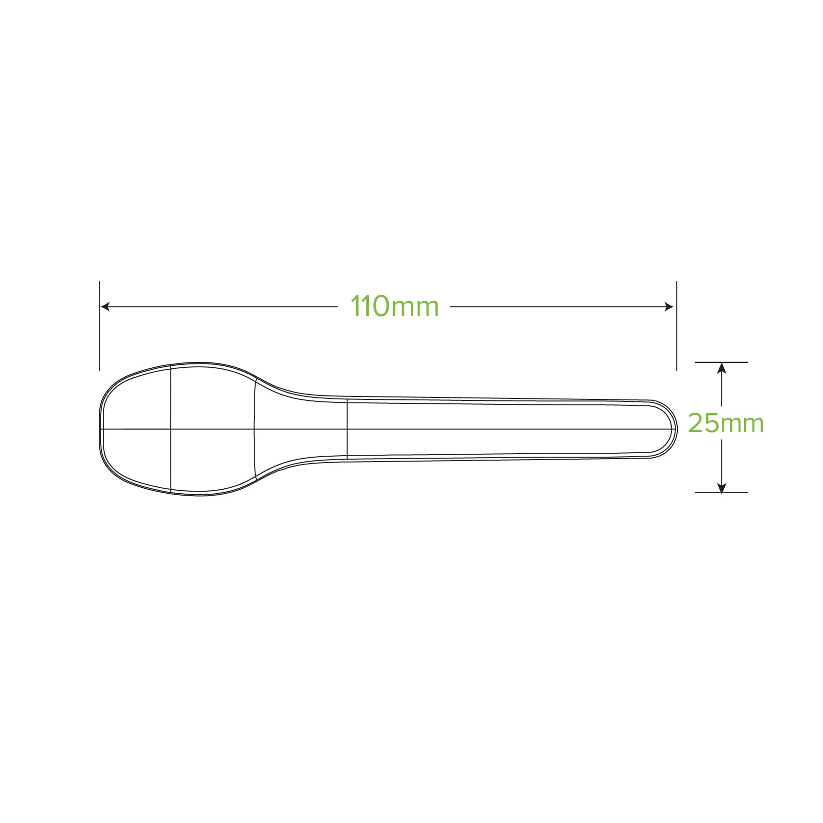 11cm Plant Fibre Teaspoon - 3000pcs/Ctn - TEM IMPORTS™