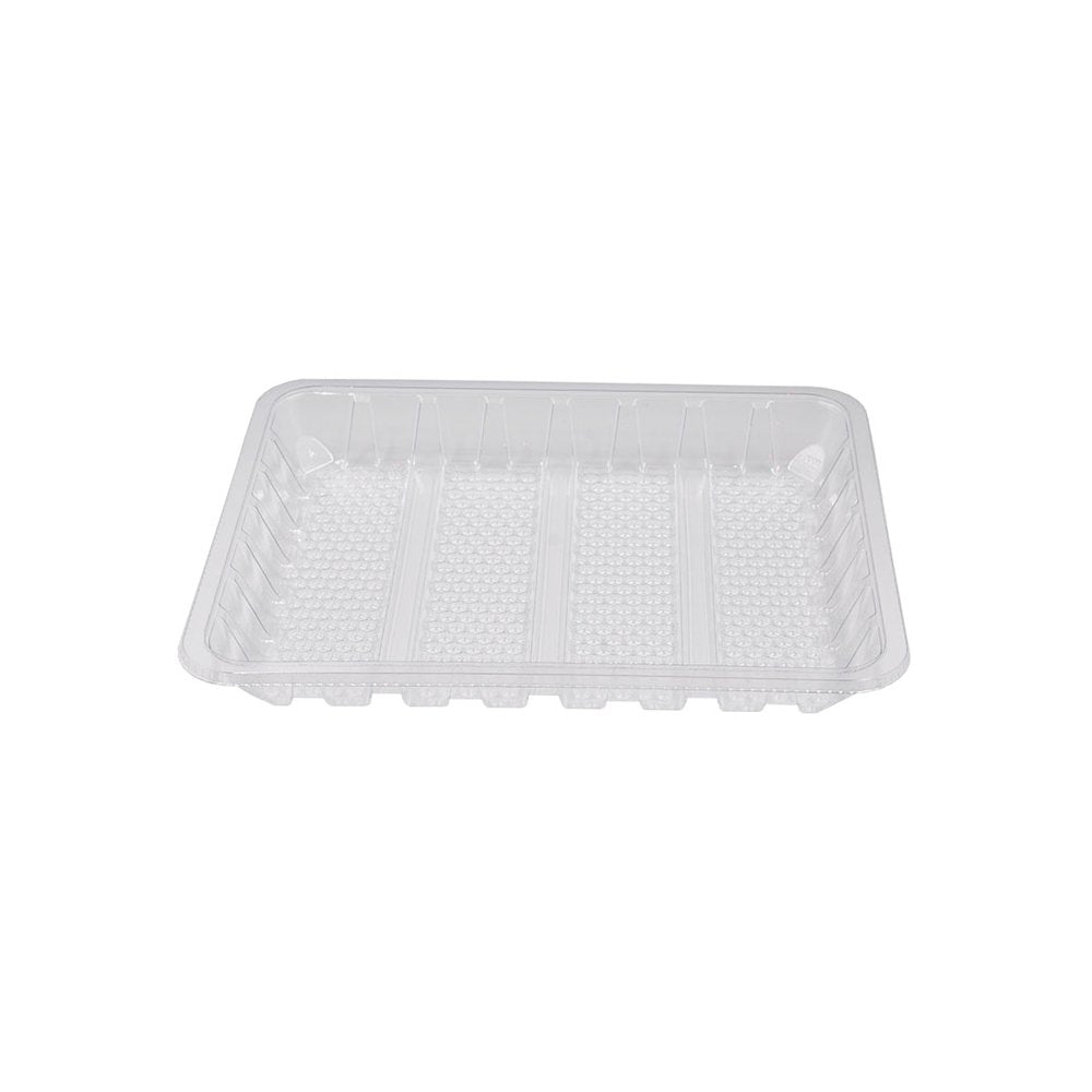 11x9" Clear LiquiLock RPET Meat Tray - TEM IMPORTS™