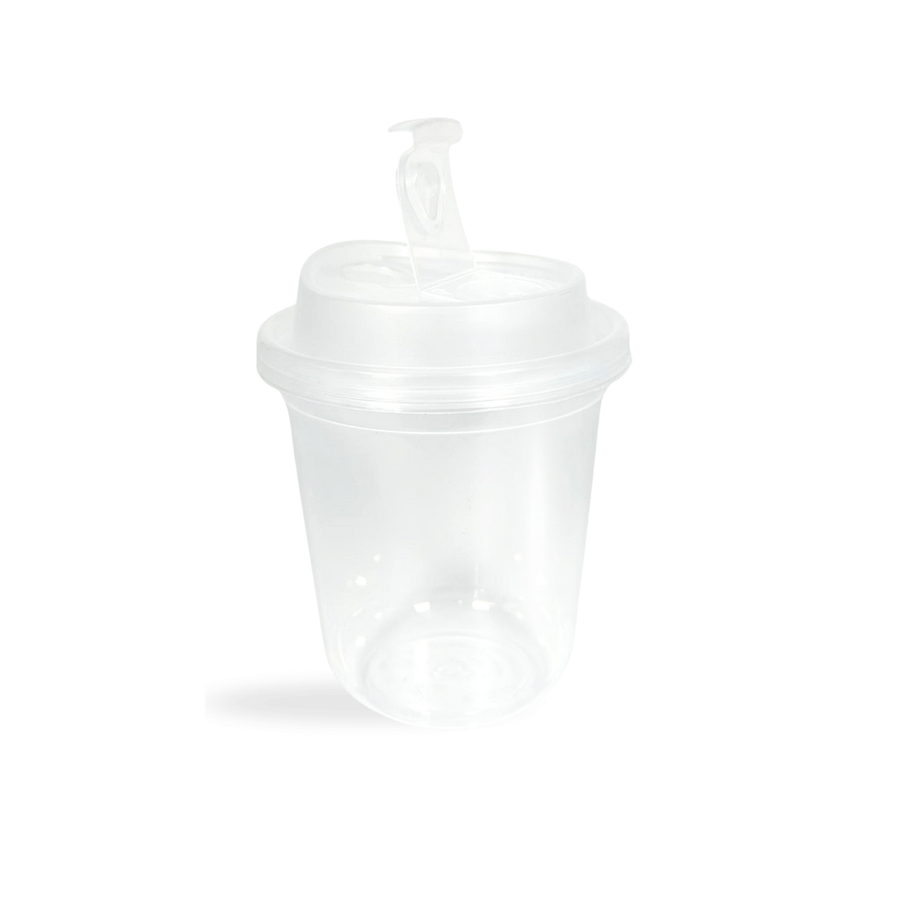 12 - 24oz (D/90mm) Bubble Tea Cup Sipper Lid With Closure - TEM IMPORTS™