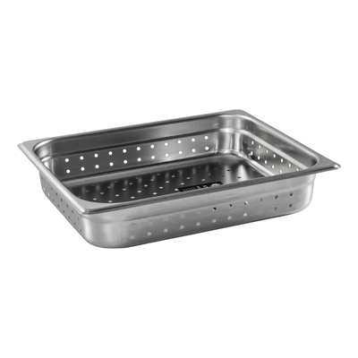 1/2 Size Anti-Jam Gastronorm Perforated Steam Pans - 65mm Deep