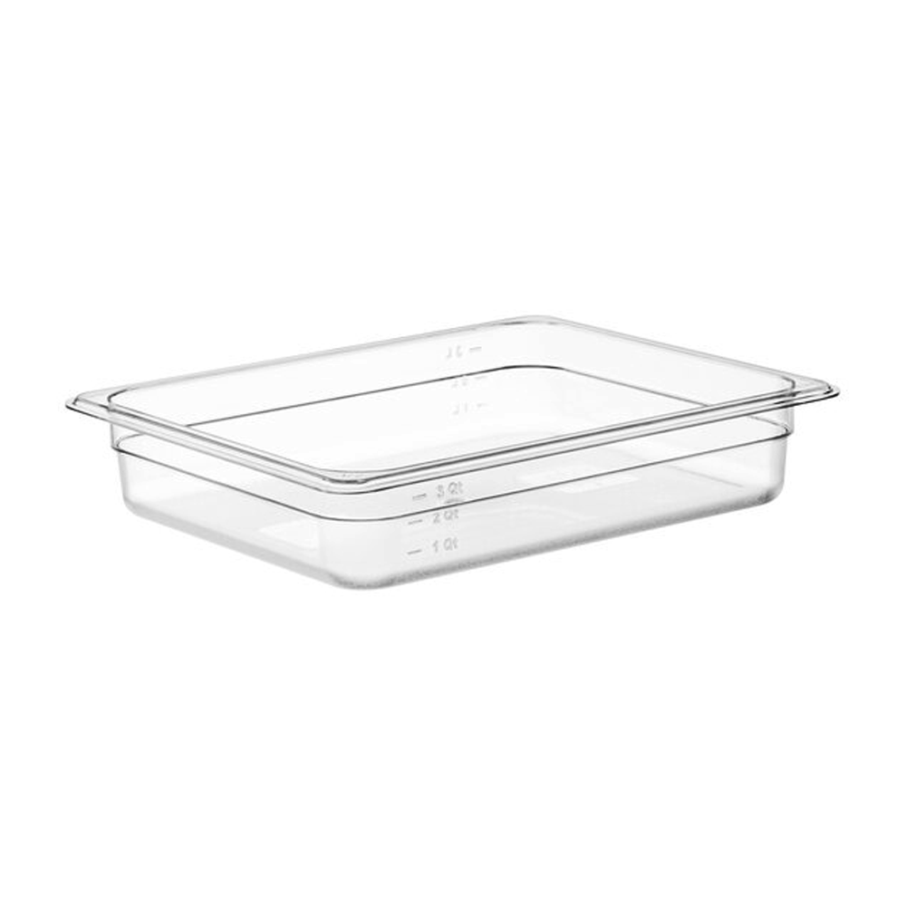 1/2 Size Clear Polycarbonate Food Pan - 65mm - TEM IMPORTS™