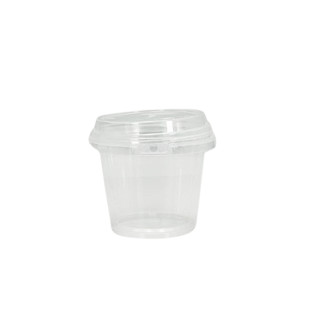 120B Clear Lid Suit Round Tamper Proof Bucket Cups - TEM IMPORTS™