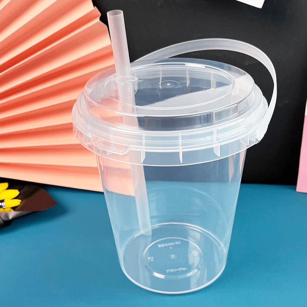 120B Clear Lid Suit Round Tamper Proof Bucket Cups - TEM IMPORTS™