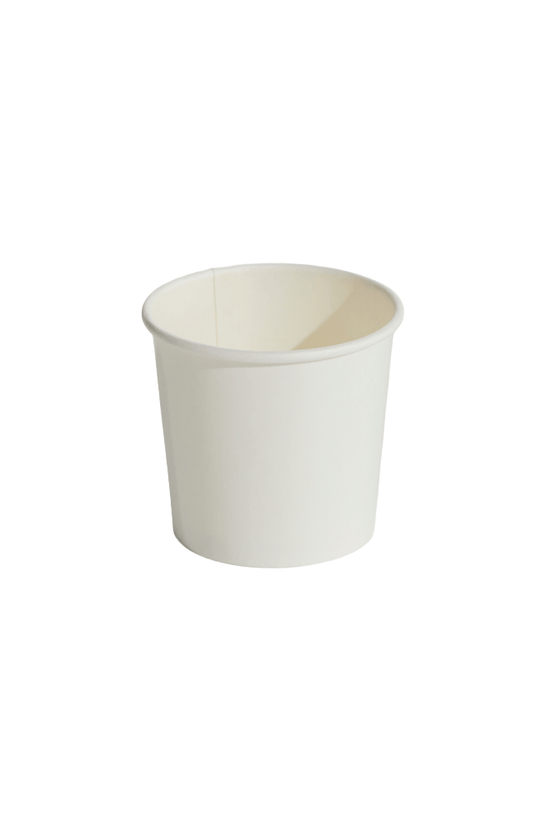 120mL (4oz) White Food Container & Lid Combo - TEM IMPORTS™