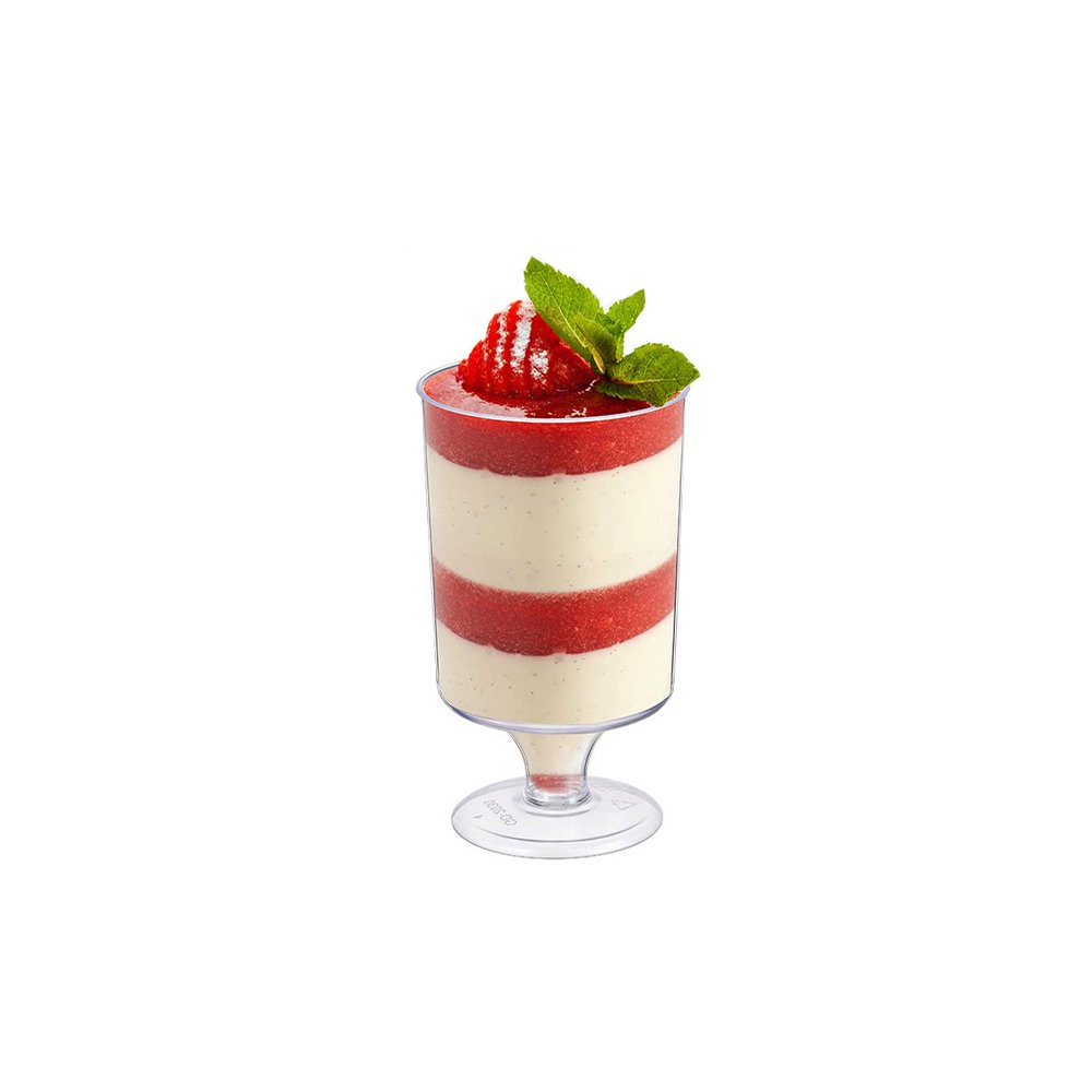 120mL Clear Mini Tall Pedestal Dessert Cup - TEM IMPORTS™