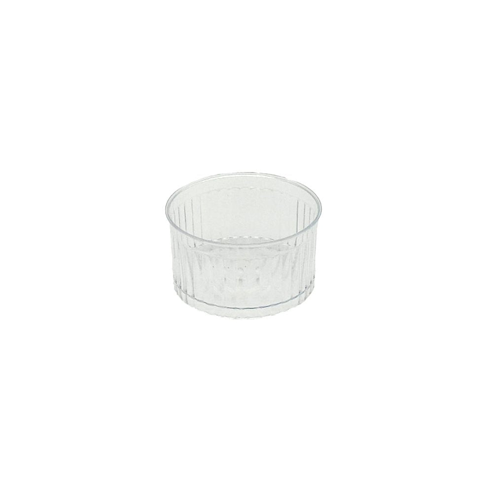 120mL Clear Round Rib Cup