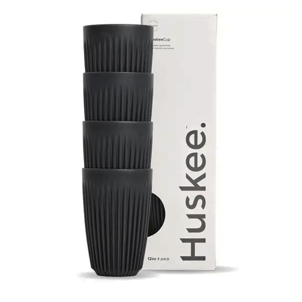 12oz Charcoal HuskeeCup 4 - Pack - TEM IMPORTS™