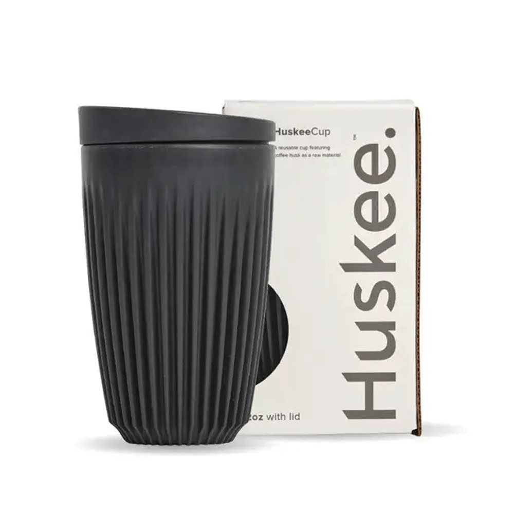 12oz Charcoal HuskeeCup & Lid - TEM IMPORTS™