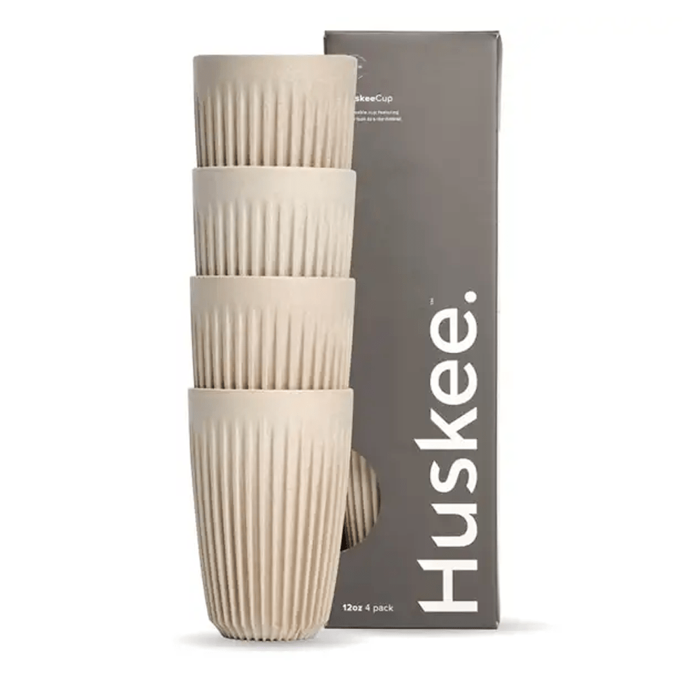 12oz Natural HuskeeCup 4 - Pack - TEM IMPORTS™