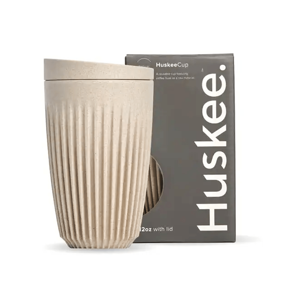 12oz Natural HuskeeCup & Lid - TEM IMPORTS™