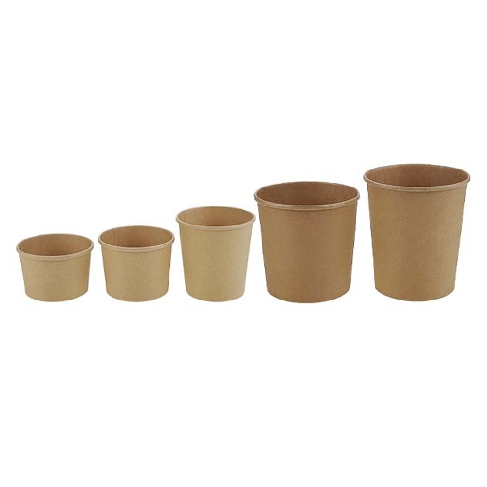 12oz/350mL PE Coated Kraft Paper Soup Cup - TEM IMPORTS™