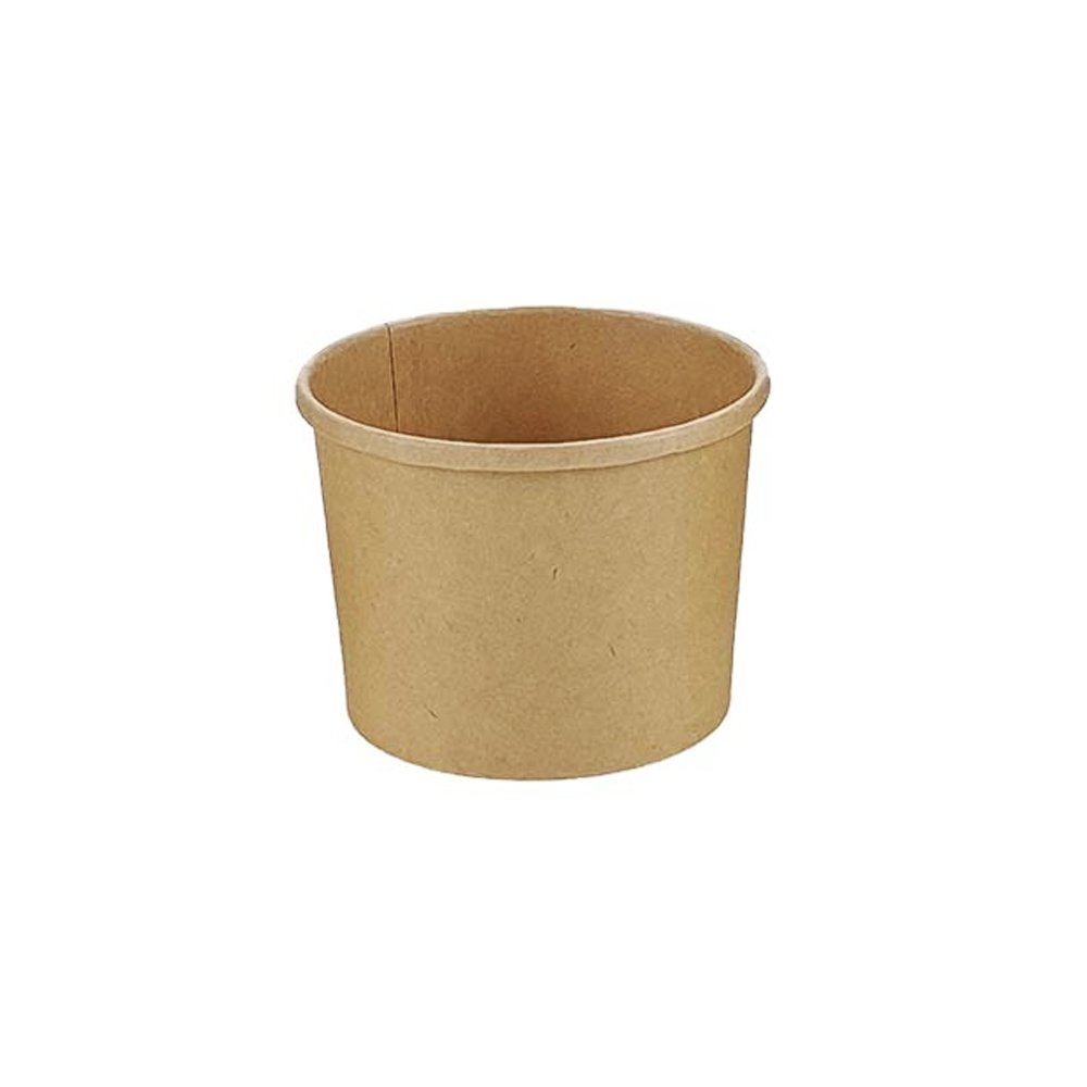 12oz/350mL PE Coated Kraft Paper Soup Cup - TEM IMPORTS™