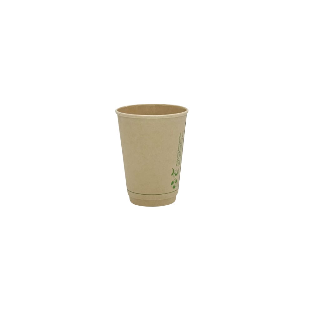 12oz/355mL Aqueous Coated DW (D/90mm) Bamboo Paper Cup - TEM IMPORTS™