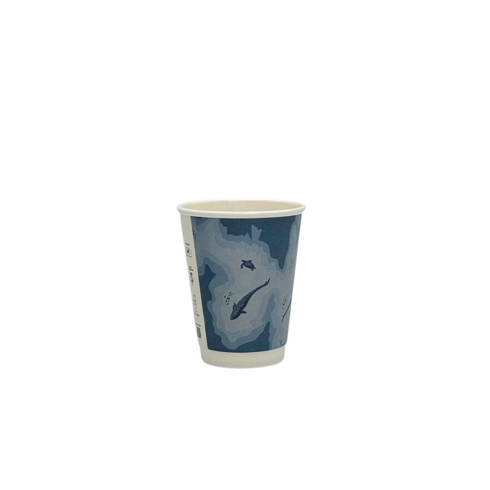 12oz/355mL Aqueous Coated DW (D/90mm) Paper Cup - Australia's Wonder - TEM IMPORTS™