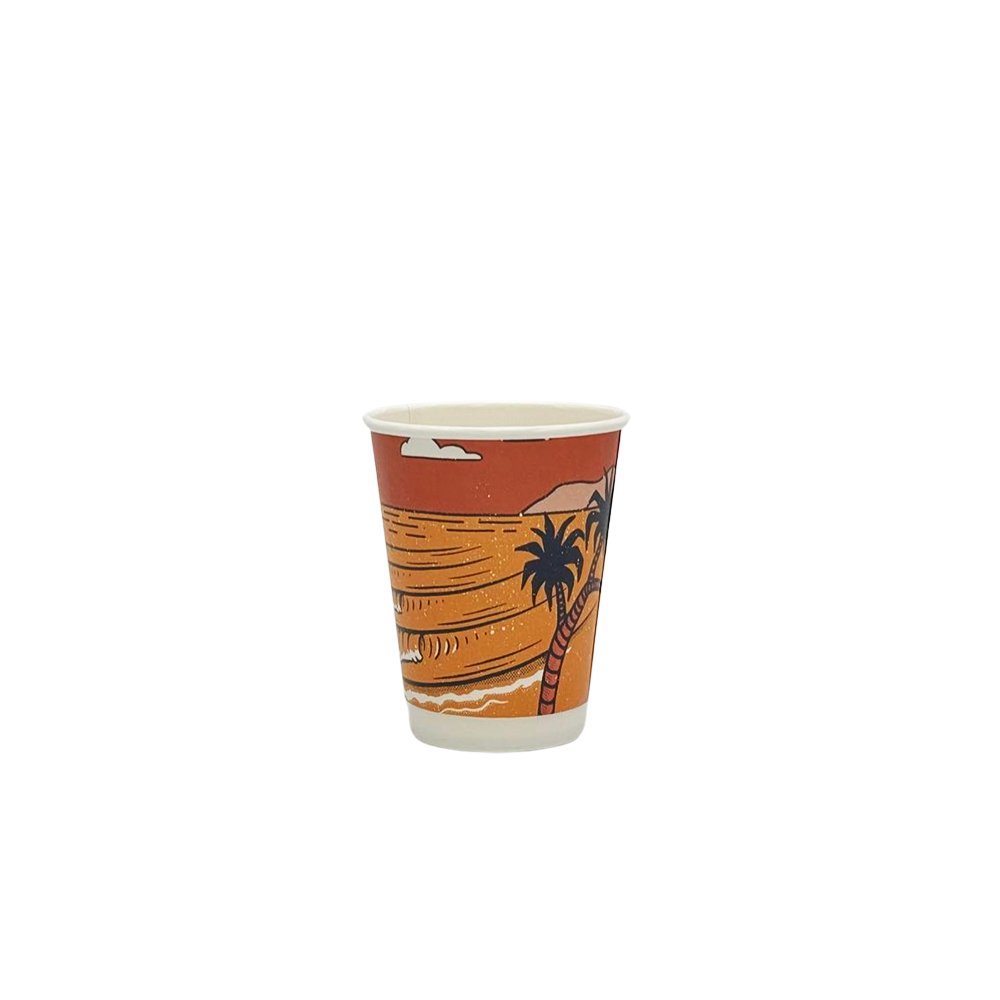 12oz/355mL Aqueous Coated DW (D/90mm) Paper Cup - Australia's Wonder - TEM IMPORTS™