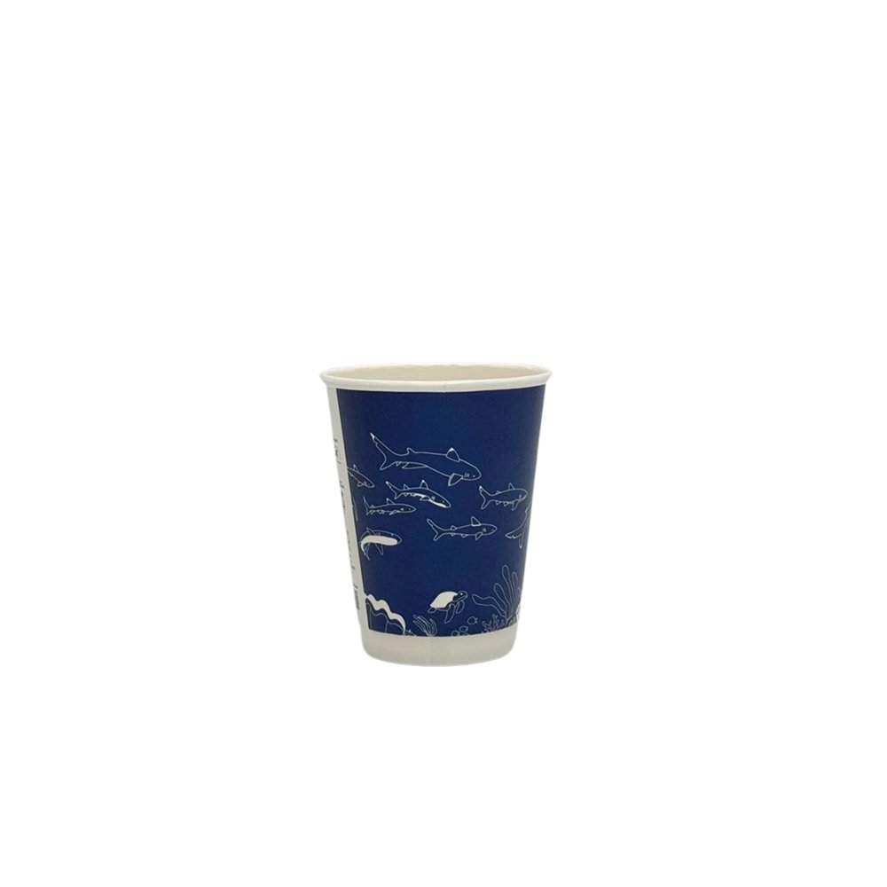 12oz/355mL Aqueous Coated DW (D/90mm) Paper Cup - Australia's Wonder - TEM IMPORTS™