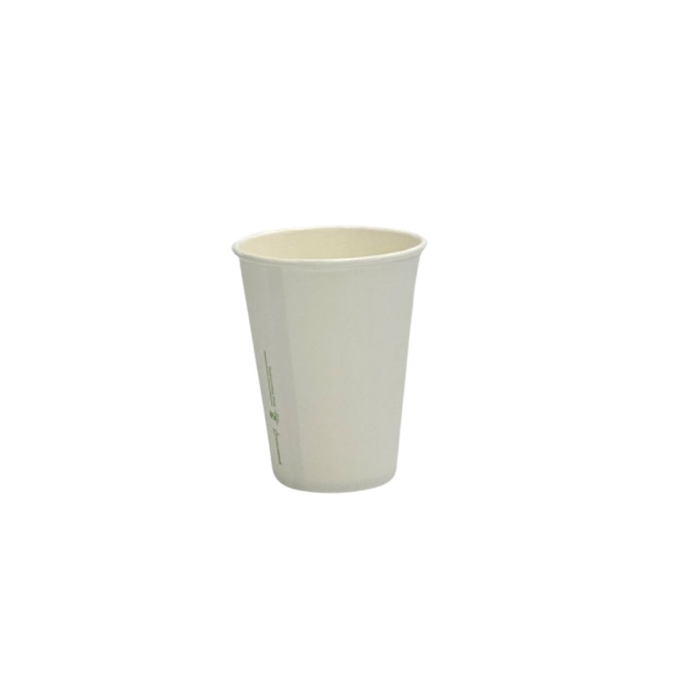 12oz/355mL Aqueous Coated SW (D/90mm) Paper Cup White - TEM IMPORTS™