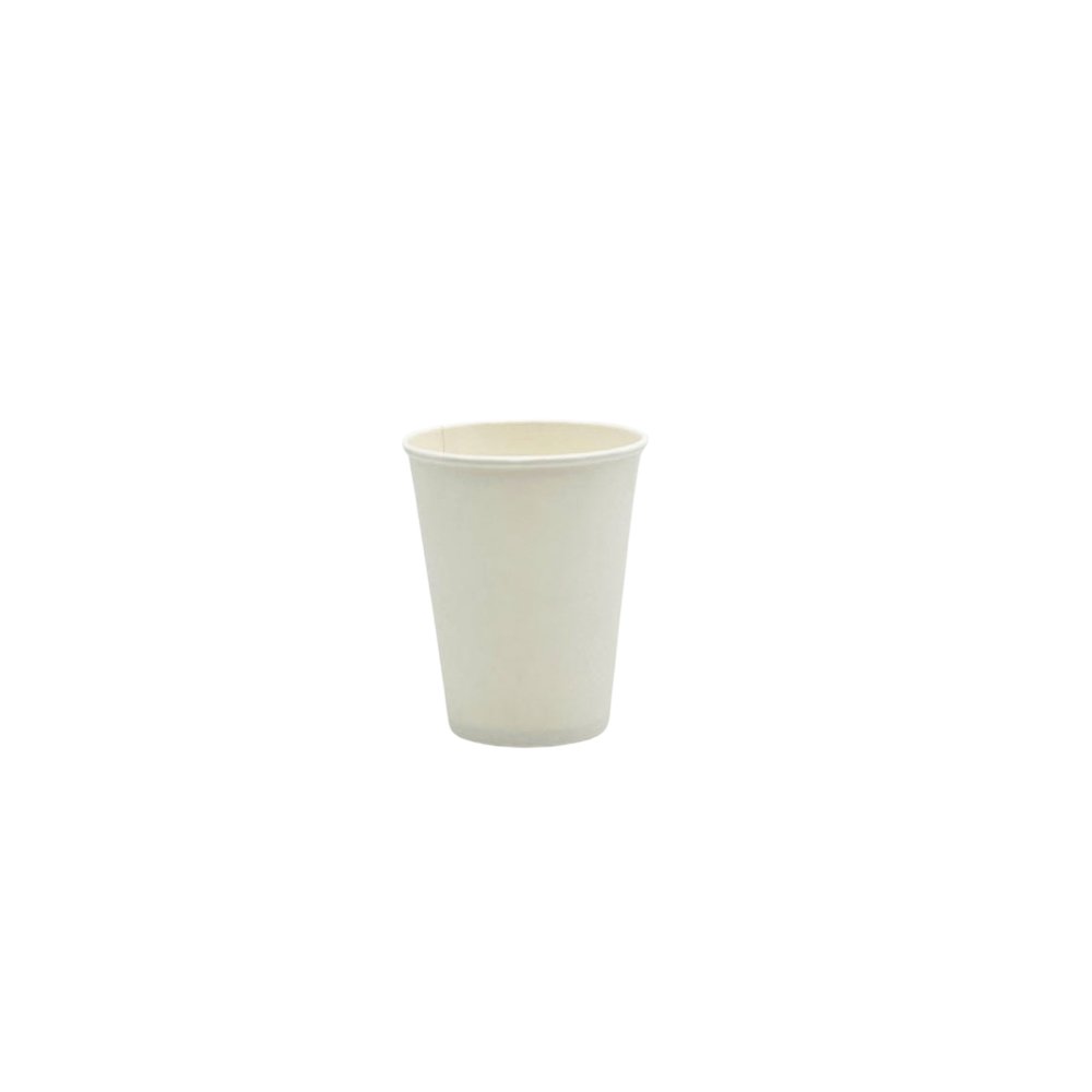 12oz/355mL PE Coated SW (D/90mm) Paper Cup Plain White - TEM IMPORTS™