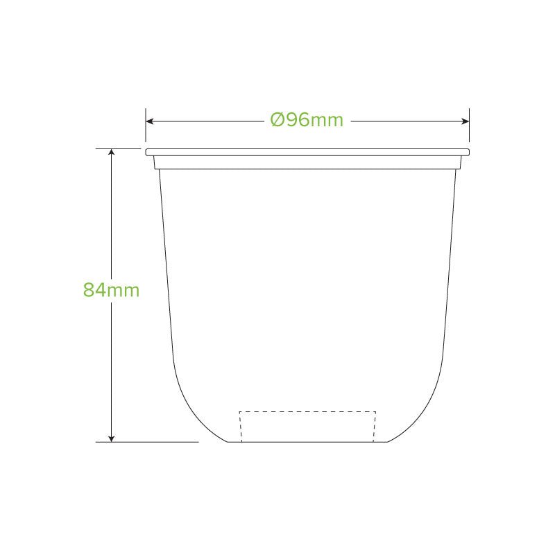 12oz/360mL (76mm) Clear PET Tumbler BioCup - 1000pcs/ctn - TEM IMPORTS™