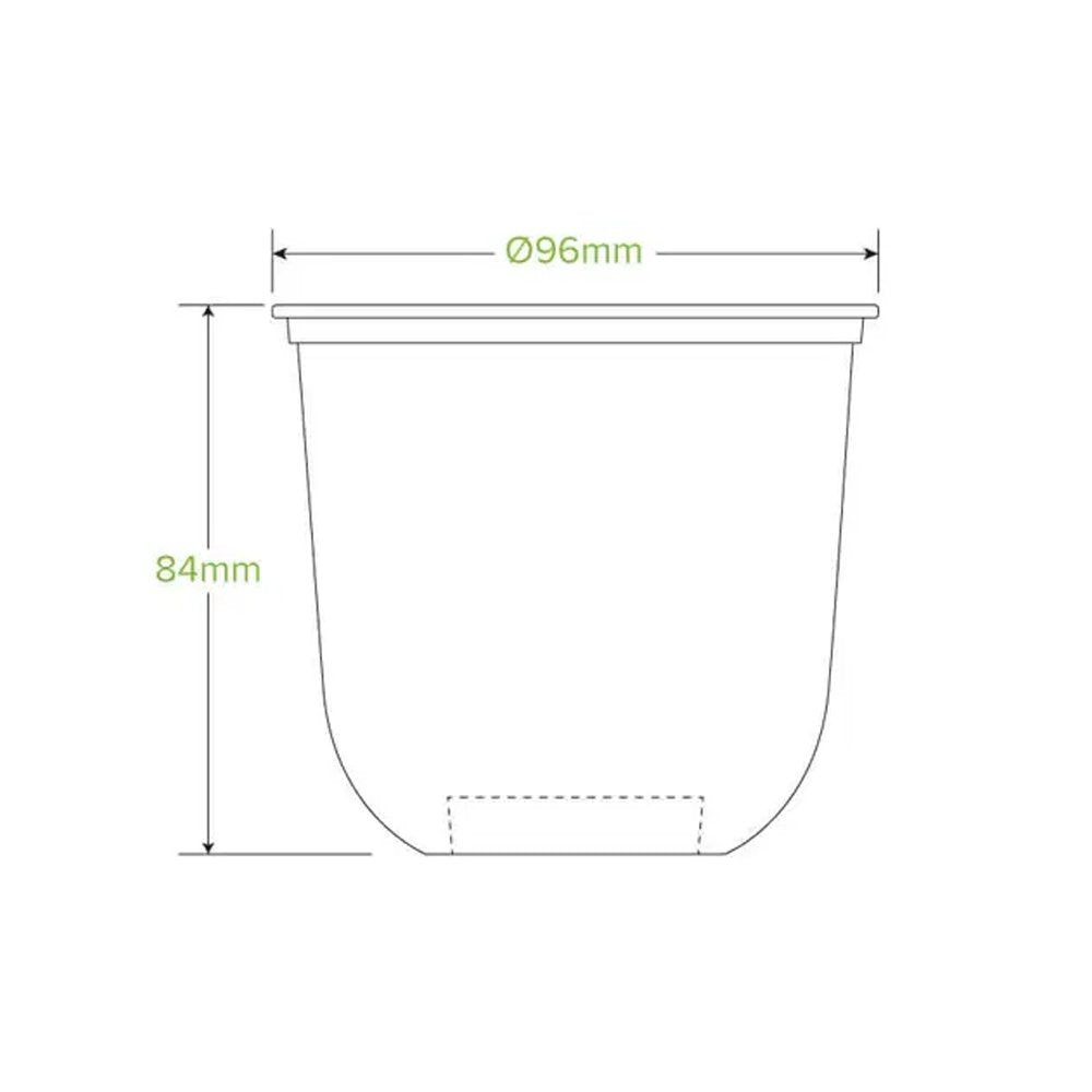 12oz/360mL Clear (96mm) PET Unbranded Tumbler Biocup - 1000/CTN - TEM IMPORTS™