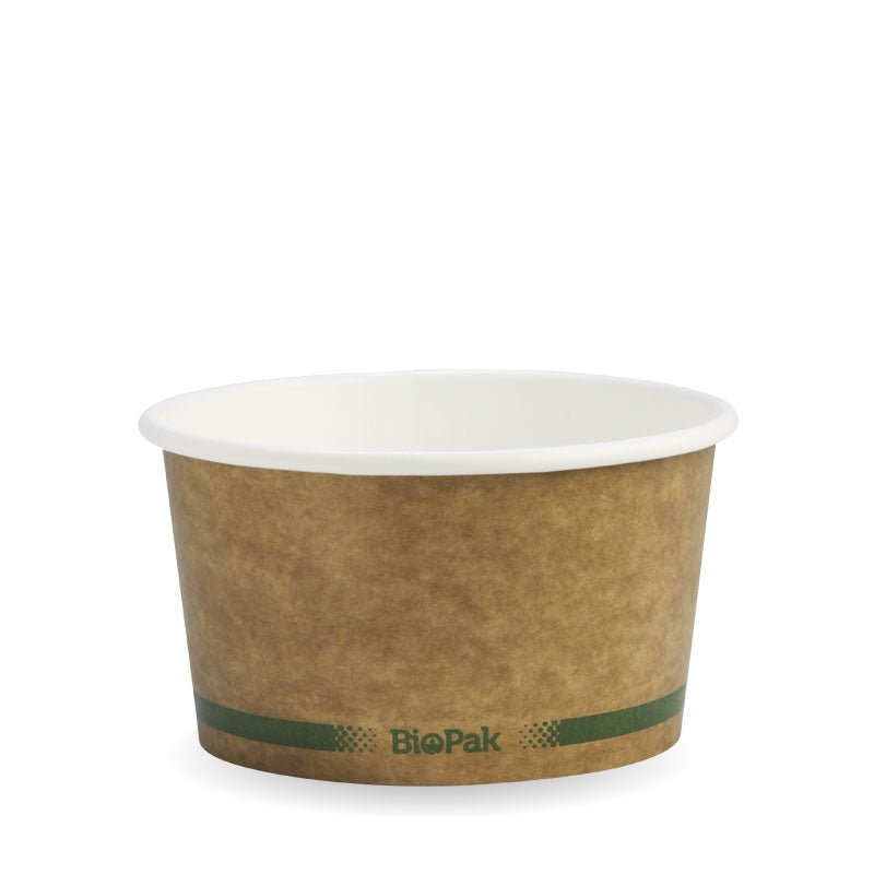 12oz/430mL Kraft Paper BioBowl - 500pcs/Ctn - TEM IMPORTS™