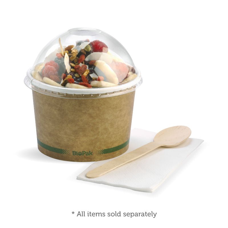 12oz/430mL Kraft Paper BioBowl - 500pcs/Ctn - TEM IMPORTS™