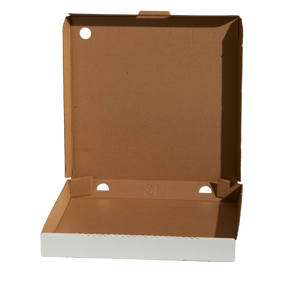 13" Inch Takeaway Pizza Box White - 100/CTN - TEM IMPORTS™