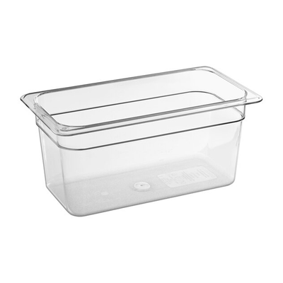 1/3 Size Clear Polycarbonate Food Pan - 150mm Deep