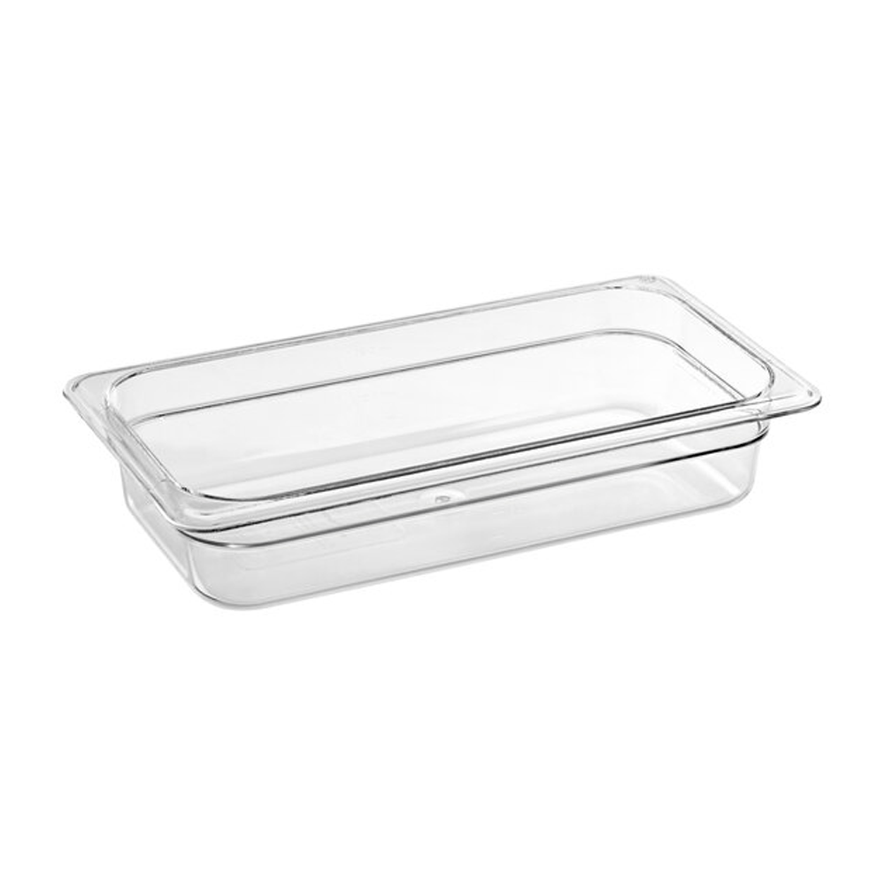 1/3 Size Clear Polycarbonate Food Pan - 65mm - TEM IMPORTS™