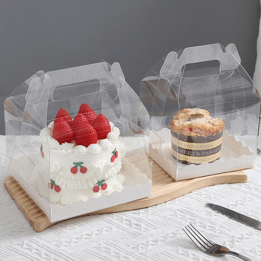 130x130x110mm Square Transparent Box With Handle - TEM IMPORTS™