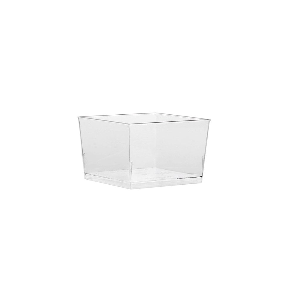 140mL Clear Short Square Container Base - TEM IMPORTS™