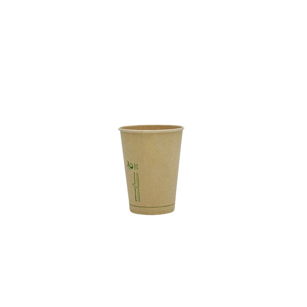 14oz/415mL (D/90mm) BioPBS Coated Bamboo Paper Cold Cup - TEM IMPORTS™