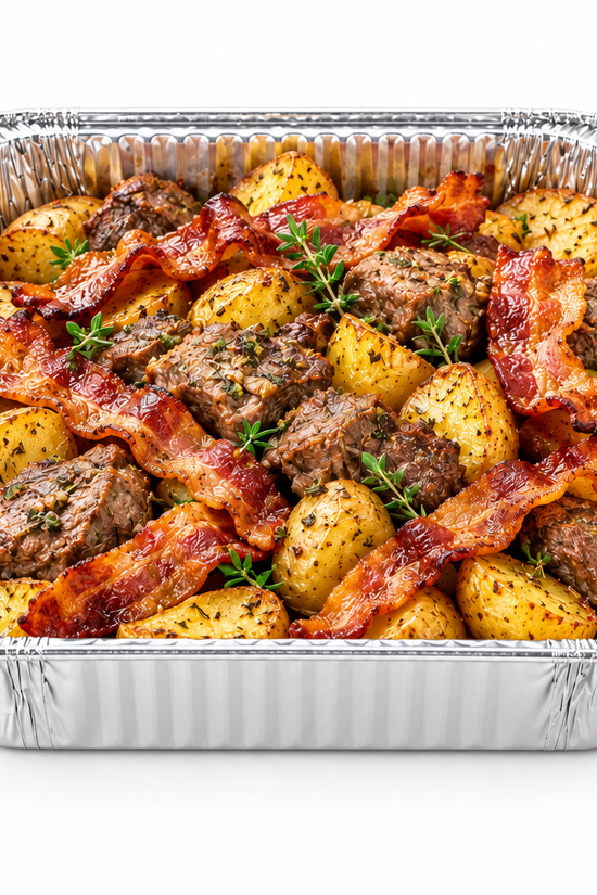 1500mL Large Square Aluminium Foil Takeaway Tray (Carton of 200) - TEM IMPORTS™