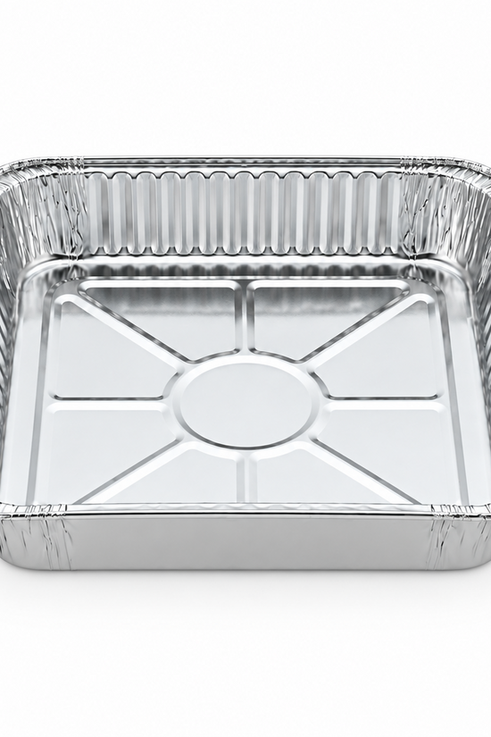 1500mL Large Square Takeaway Foil Tray - 200/CTN - TEM IMPORTS™