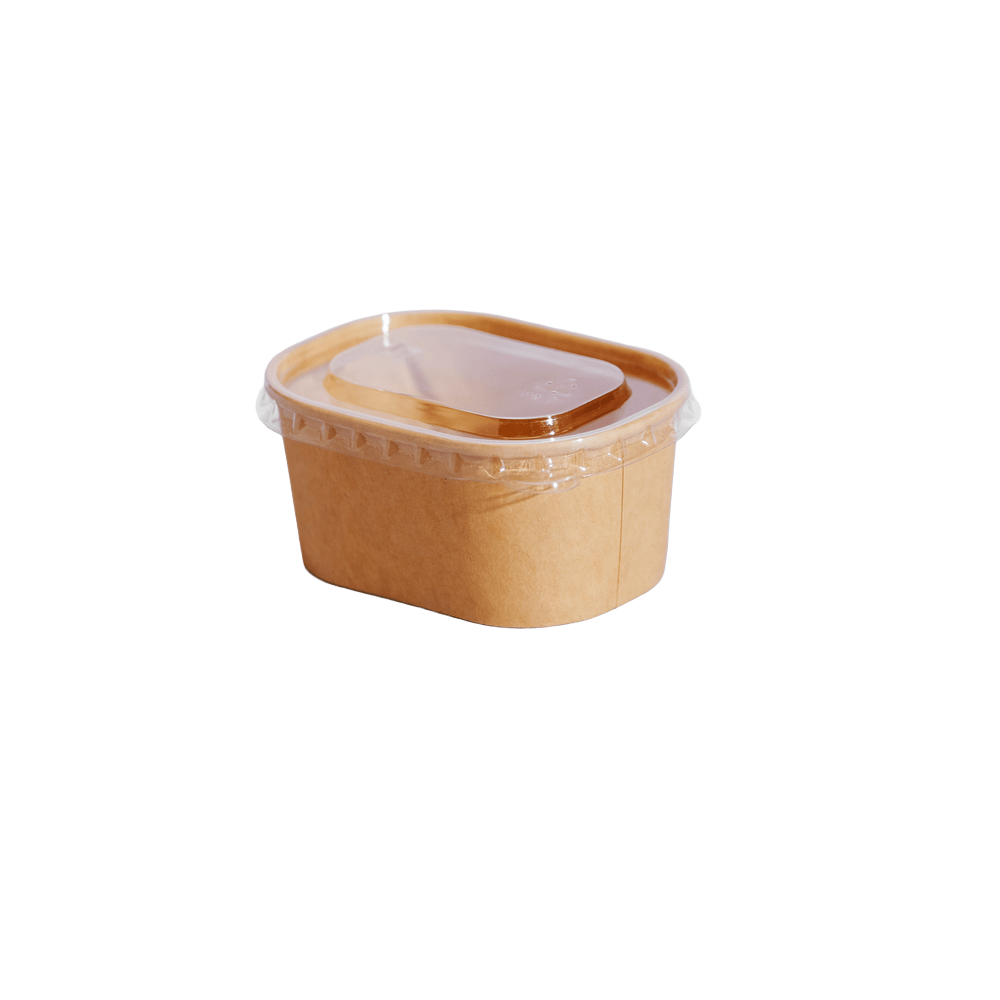 150mL - 250mL Clear PET Lid For MIni Rectangular Container - TEM IMPORTS™
