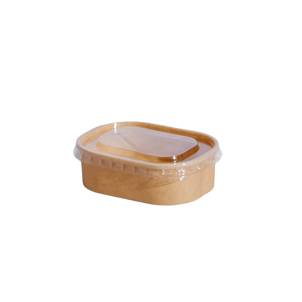 150mL - 250mL Clear PET Lid For MIni Rectangular Container - TEM IMPORTS™