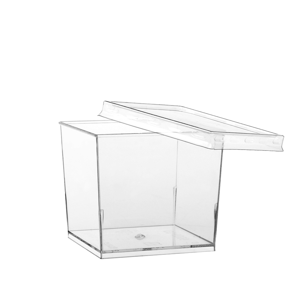 150mL Clear Mini Square Dessert Cup Base - TEM IMPORTS™