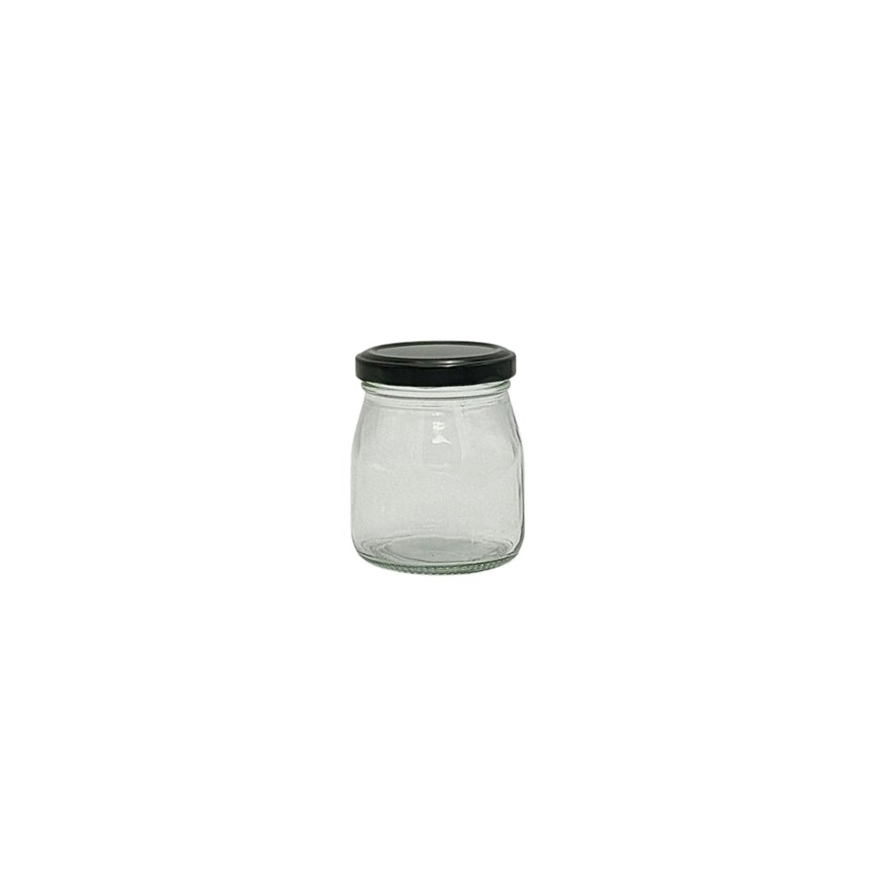 150mL Glass Jar With Black Metal Twist Lid - TEM IMPORTS™