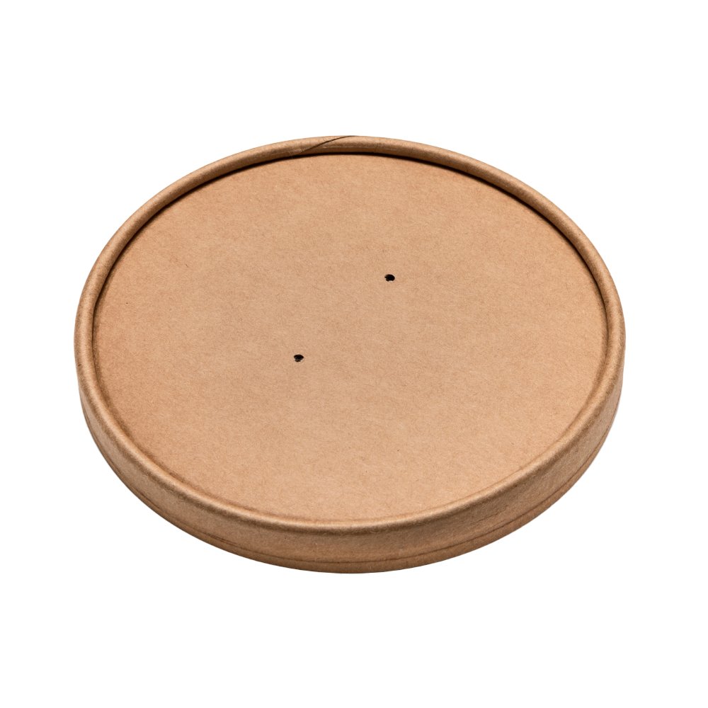 150mm PLA Coated Kraft Paper Lid For 16/25/32oz Salad Bowl - TEM IMPORTS™