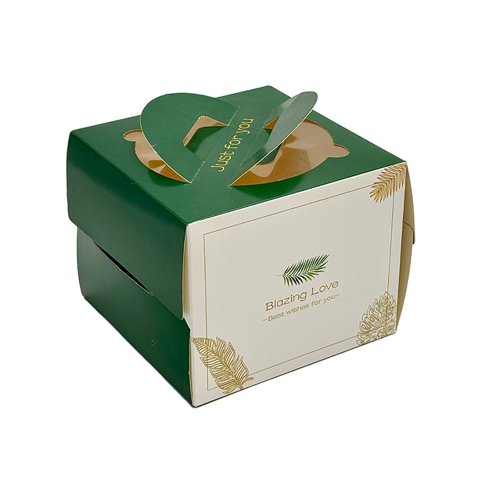 15x15x12 Patisserie Square Cake Box - Blazing Green - TEM IMPORTS™