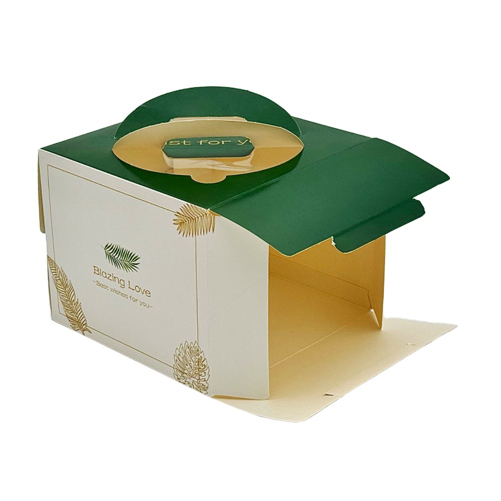 15x15x12 Patisserie Square Cake Box - Blazing Green - TEM IMPORTS™